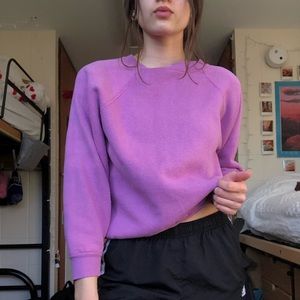 Cozy purple sweatshirt